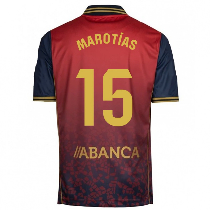 Danxen Damen Oscar Marotías #15 Rot Marine Auswärtstrikot Trikot 2025/26 T-Shirt Österreich