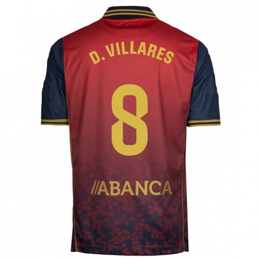 Danxen Damen Diego Villares #8 Rot Marine Auswärtstrikot Trikot 2025/26 T-Shirt Österreich