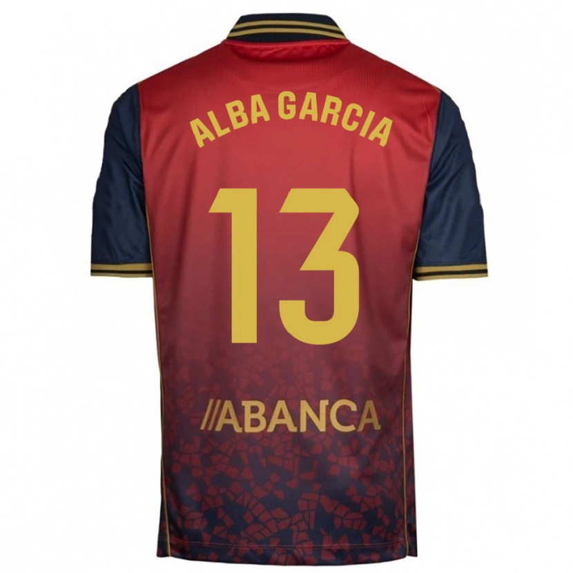 Danxen Damen Lucía Alba García #13 Rot Marine Auswärtstrikot Trikot 2025/26 T-Shirt Österreich