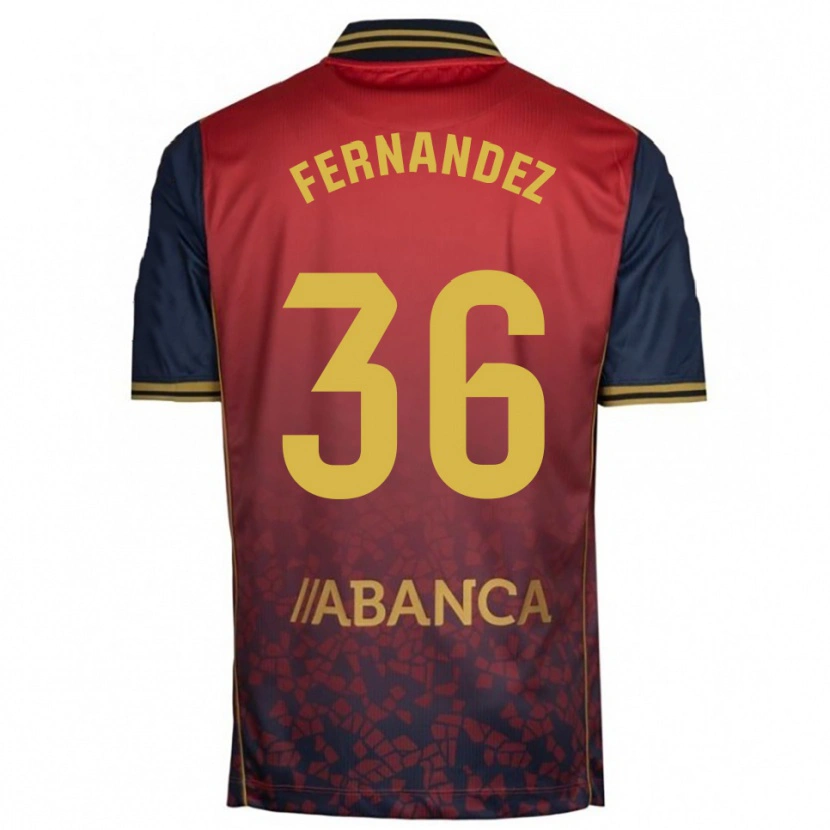 Danxen Damen Rubén Fernández #36 Rot Marine Auswärtstrikot Trikot 2025/26 T-Shirt Österreich
