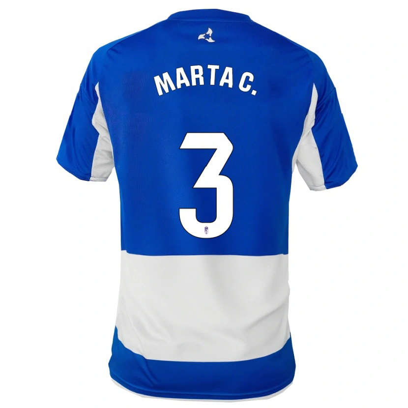 Danxen Damen Marta Carrasco García #3 Blau Weiß Auswärtstrikot Trikot 2025/26 T-Shirt Österreich