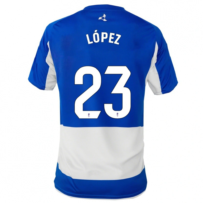 Danxen Damen Diego López #23 Blau Weiß Auswärtstrikot Trikot 2025/26 T-Shirt Österreich
