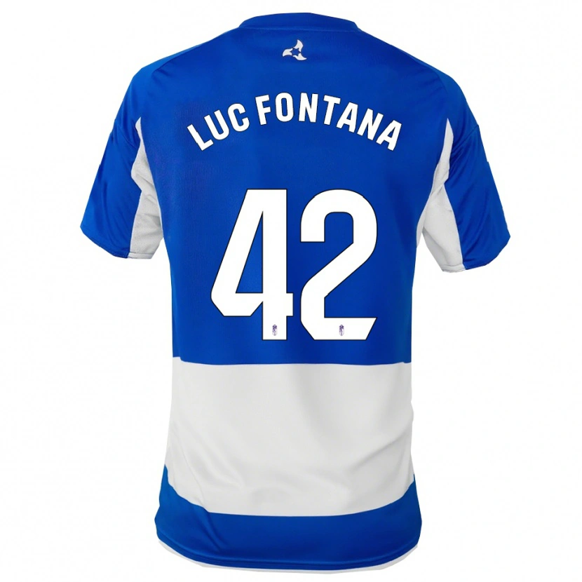 Danxen Damen Jean Luc Fontana #42 Blau Weiß Auswärtstrikot Trikot 2025/26 T-Shirt Österreich