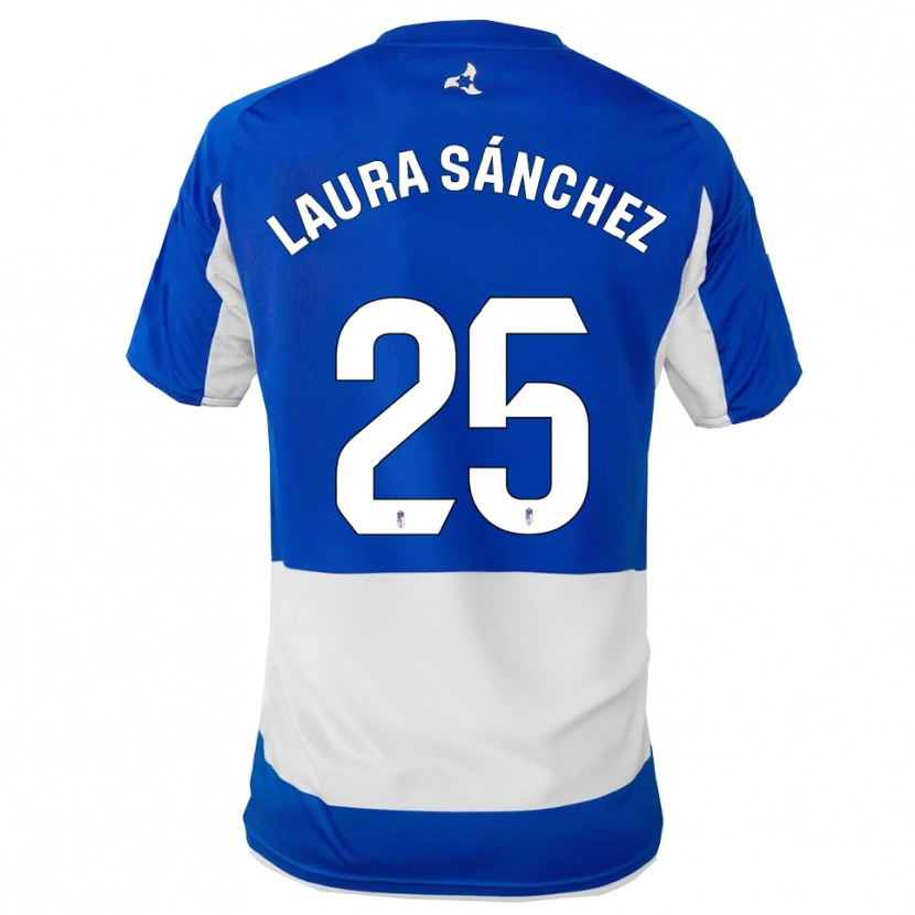 Danxen Damen Laura Sánchez Comuñas #25 Blau Weiß Auswärtstrikot Trikot 2025/26 T-Shirt Österreich