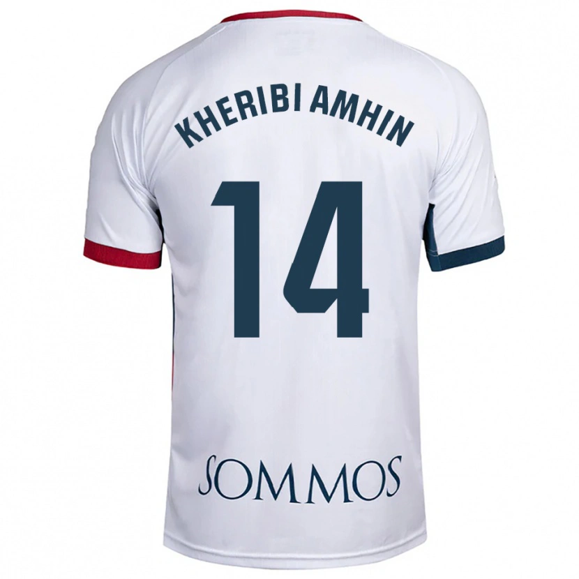 Danxen Damen Nabil Kheribi Amhin #14 Weiß Rot Auswärtstrikot Trikot 2025/26 T-Shirt Österreich