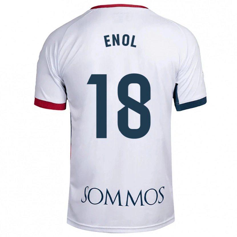 Danxen Damen Enol Rodríguez #18 Weiß Rot Auswärtstrikot Trikot 2025/26 T-Shirt Österreich