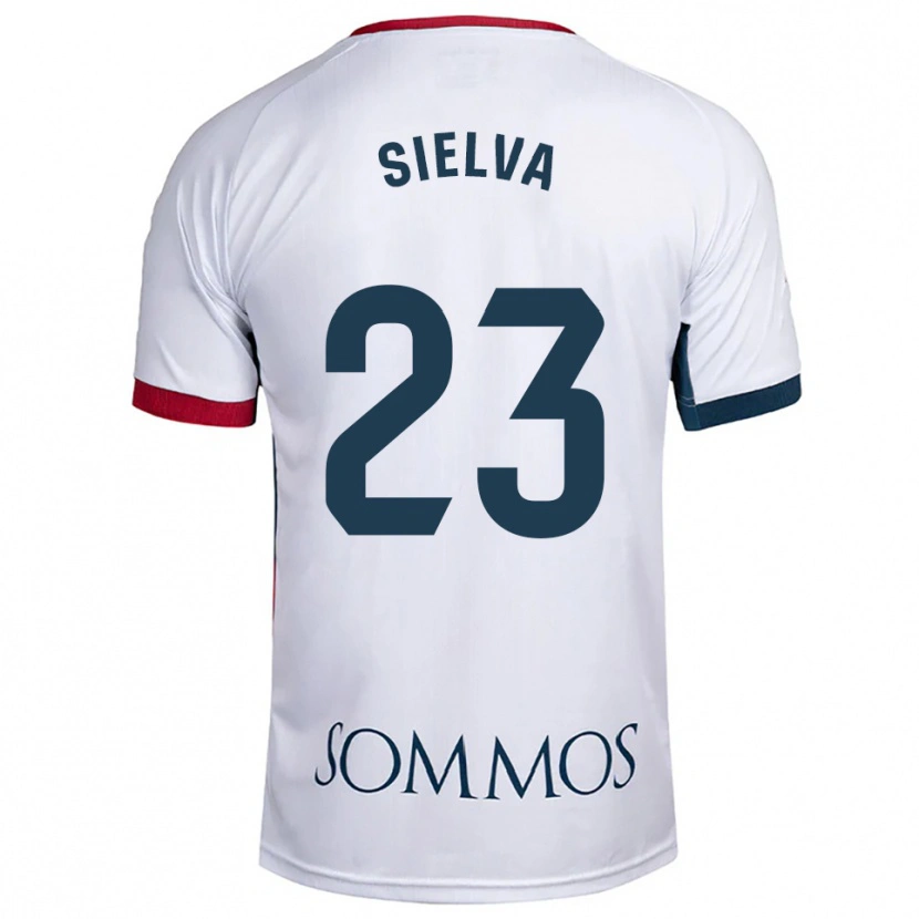 Danxen Damen Óscar Sielva #23 Weiß Rot Auswärtstrikot Trikot 2025/26 T-Shirt Österreich