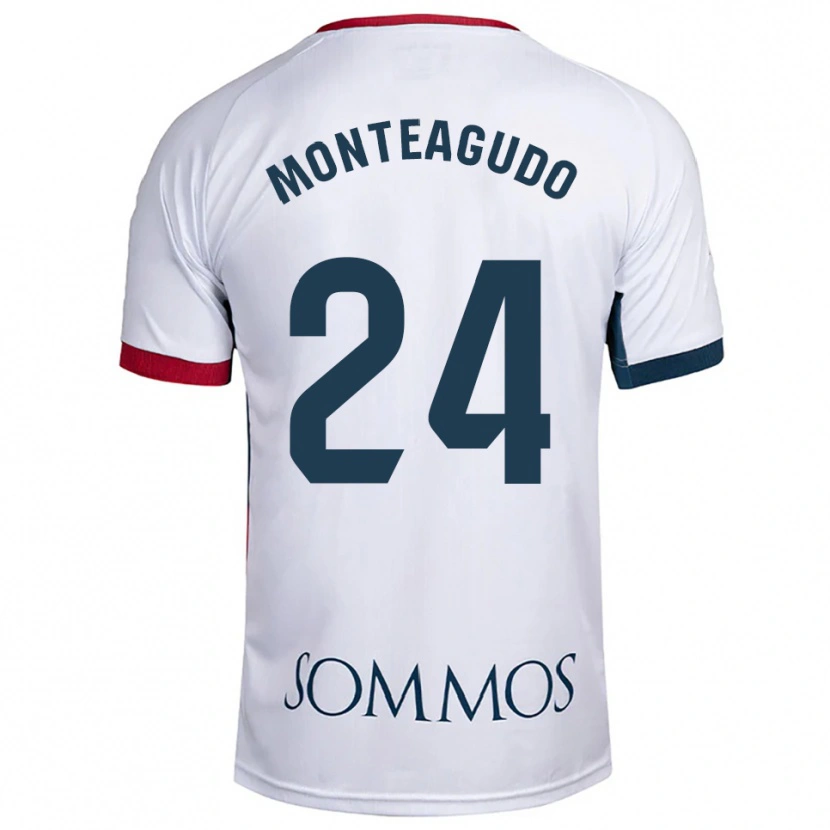Danxen Damen Miguel Monteagudo #24 Weiß Rot Auswärtstrikot Trikot 2025/26 T-Shirt Österreich