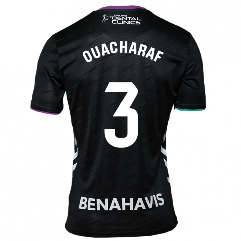 Danxen Damen Bilal Ouacharaf #3 Schwarz Lila Grün Auswärtstrikot Trikot 2025/26 T-Shirt Österreich