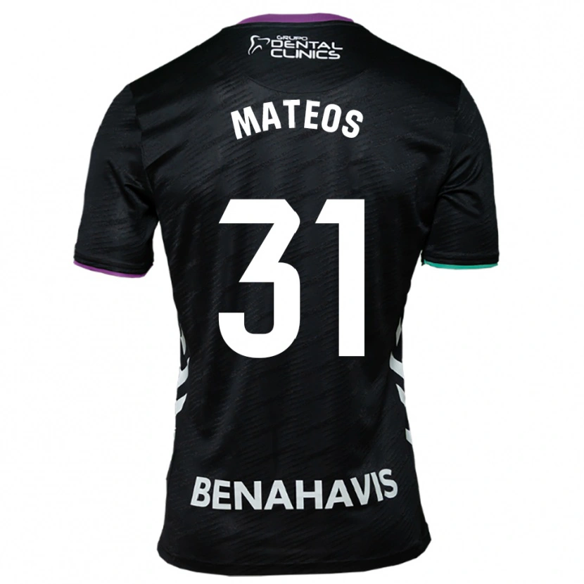Danxen Damen Álex Mateos #31 Schwarz Lila Grün Auswärtstrikot Trikot 2025/26 T-Shirt Österreich