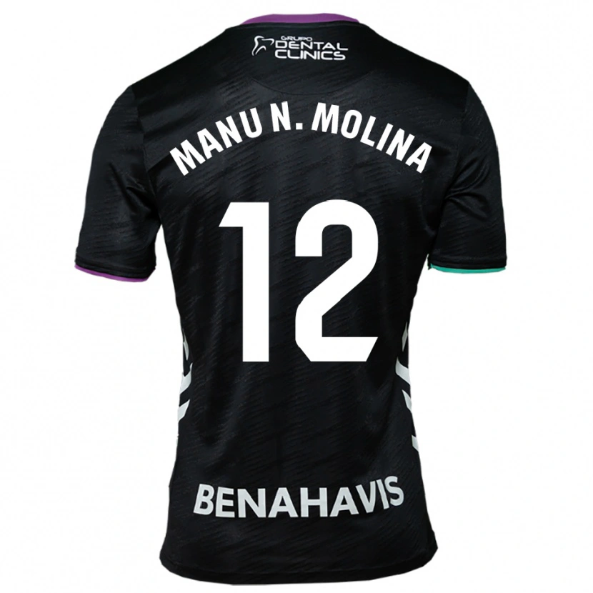 Danxen Damen Manu Molina #12 Schwarz Lila Grün Auswärtstrikot Trikot 2025/26 T-Shirt Österreich