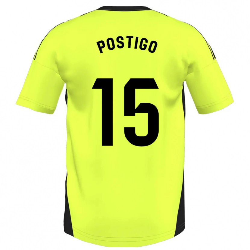 Danxen Damen Sergio Postigo #15 Fluoreszierendes Gelb Auswärtstrikot Trikot 2025/26 T-Shirt Österreich