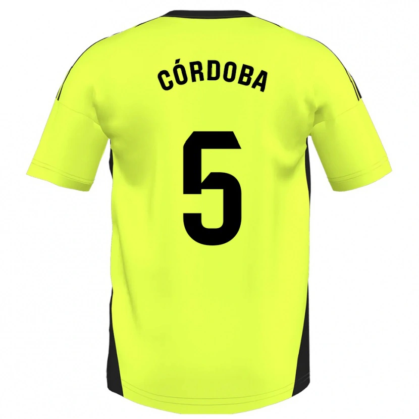 Danxen Damen Iker Córdoba #5 Fluoreszierendes Gelb Auswärtstrikot Trikot 2025/26 T-Shirt Österreich