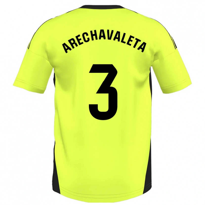 Danxen Damen Jorge Arechavaleta #3 Fluoreszierendes Gelb Auswärtstrikot Trikot 2025/26 T-Shirt Österreich