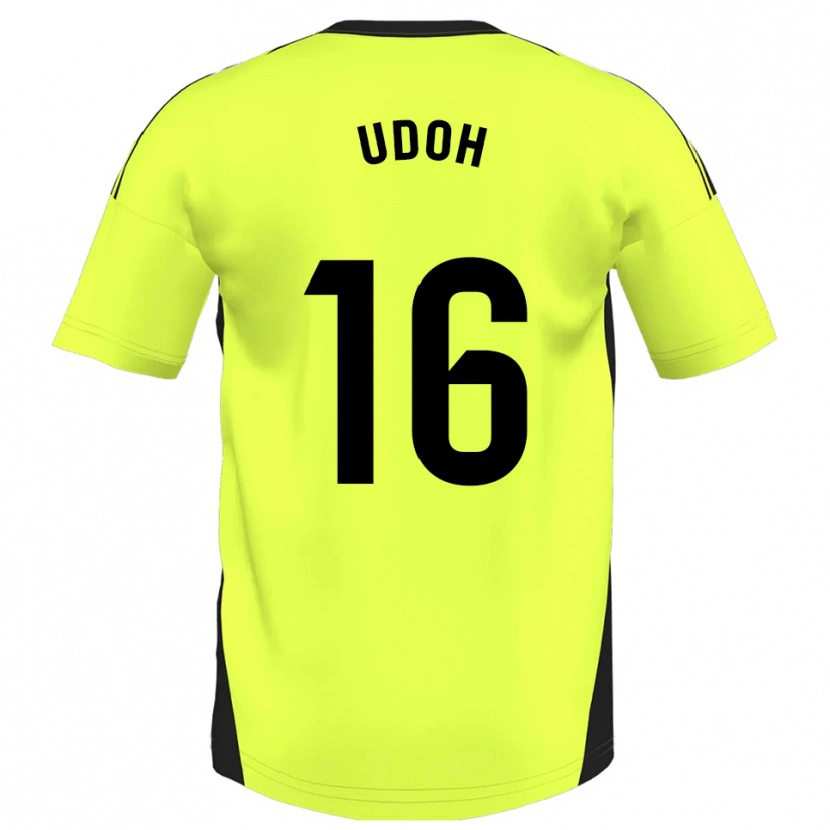 Danxen Damen Isaac Udoh #16 Fluoreszierendes Gelb Auswärtstrikot Trikot 2025/26 T-Shirt Österreich