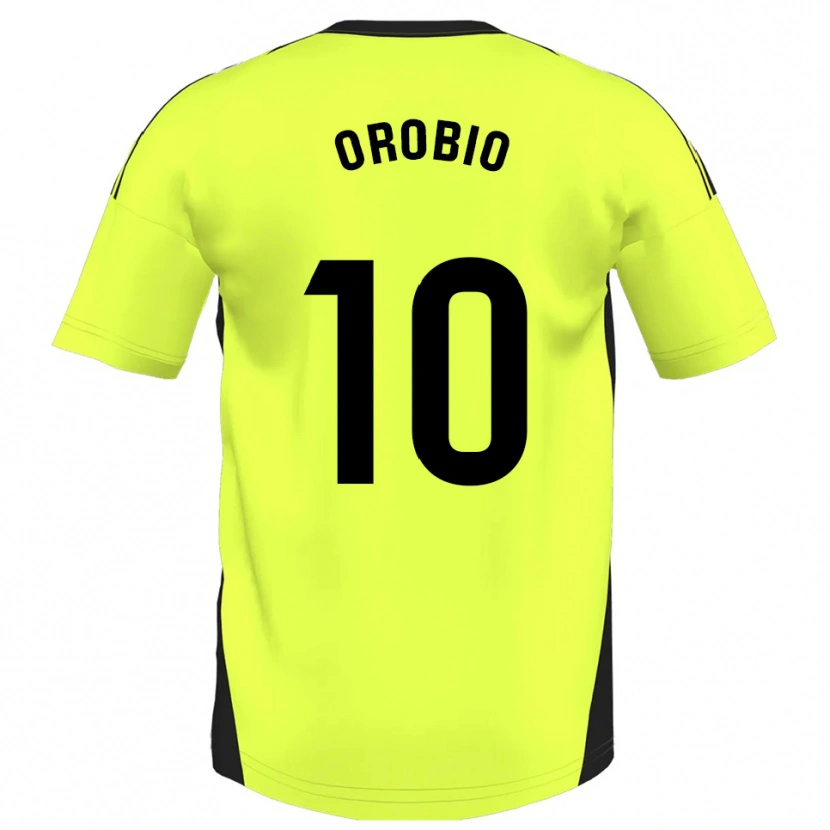 Danxen Damen Ekhiotz Orobio #10 Fluoreszierendes Gelb Auswärtstrikot Trikot 2025/26 T-Shirt Österreich