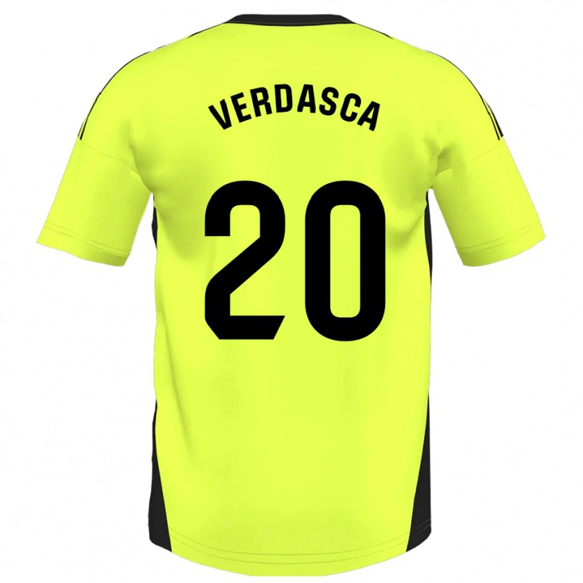 Danxen Damen Diogo Verdasca #20 Fluoreszierendes Gelb Auswärtstrikot Trikot 2025/26 T-Shirt Österreich