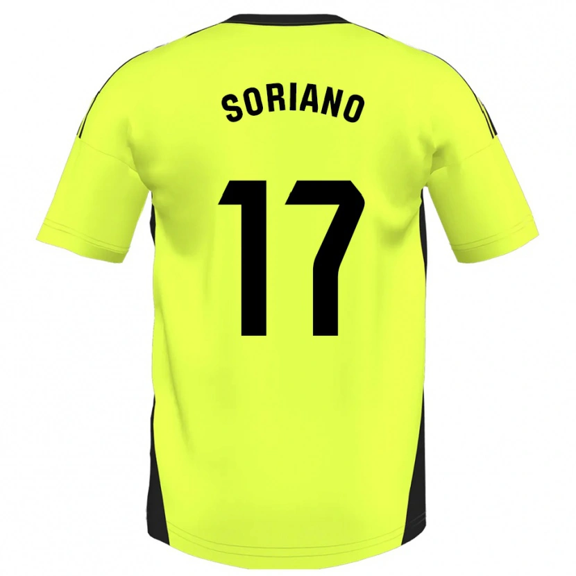 Danxen Damen Adrián Soriano #17 Fluoreszierendes Gelb Auswärtstrikot Trikot 2025/26 T-Shirt Österreich