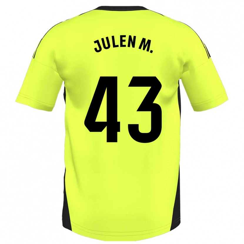 Danxen Damen Julen Martínez #43 Fluoreszierendes Gelb Auswärtstrikot Trikot 2025/26 T-Shirt Österreich
