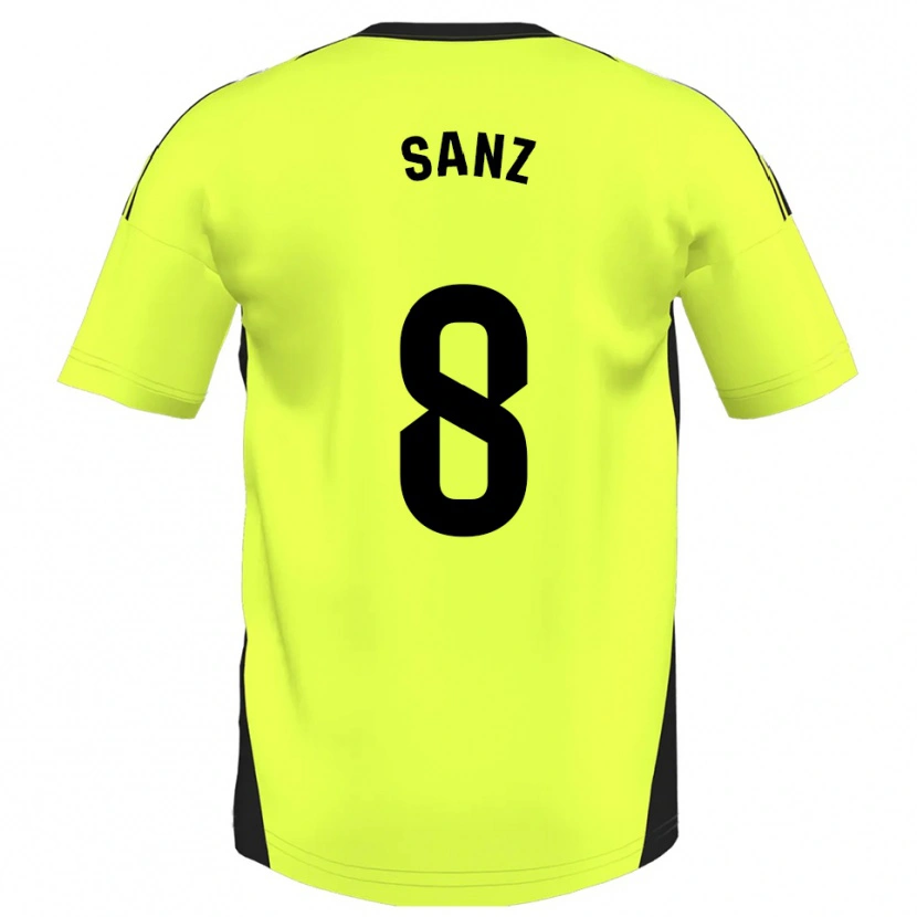 Danxen Damen Álvaro Sanz #8 Fluoreszierendes Gelb Auswärtstrikot Trikot 2025/26 T-Shirt Österreich