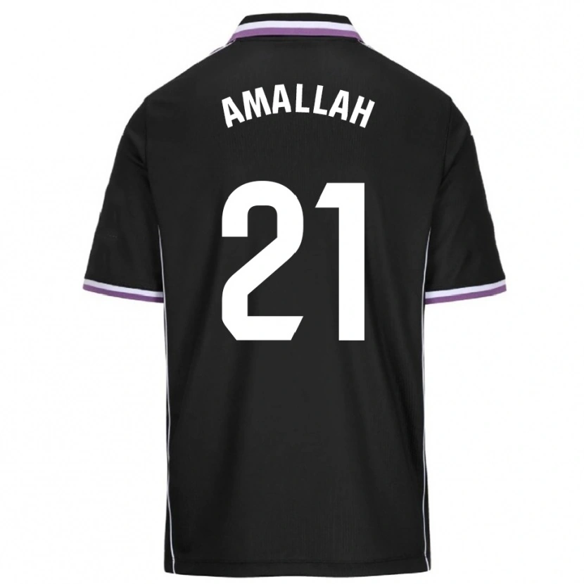 Danxen Damen Selim Amallah #21 Lila Schwarz Auswärtstrikot Trikot 2025/26 T-Shirt Österreich