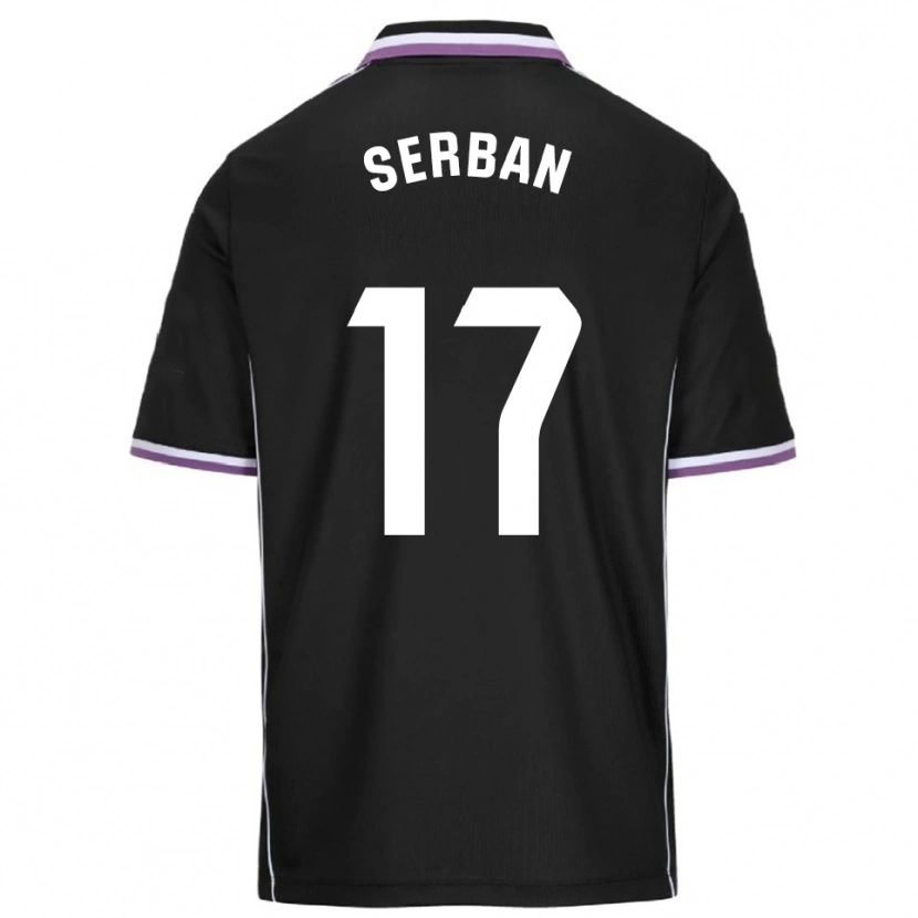 Danxen Damen Alin Șerban #17 Lila Schwarz Auswärtstrikot Trikot 2025/26 T-Shirt Österreich
