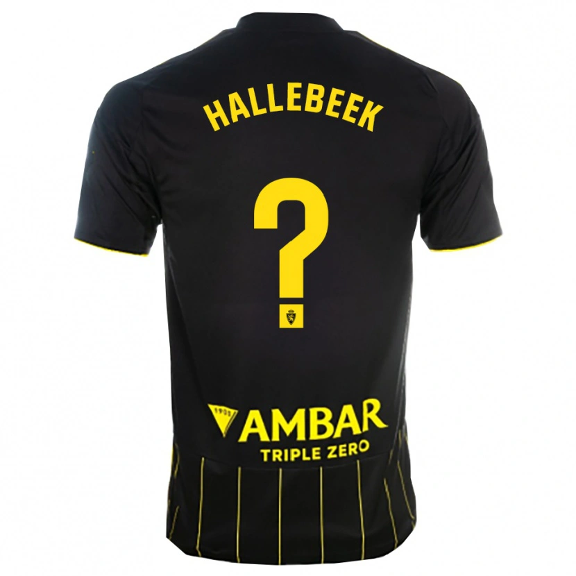 Danxen Damen Boaz Hallebeek #0 Schwarz Gelb Auswärtstrikot Trikot 2025/26 T-Shirt Österreich