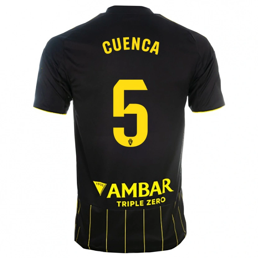 Danxen Damen Marcos Cuenca #5 Schwarz Gelb Auswärtstrikot Trikot 2025/26 T-Shirt Österreich