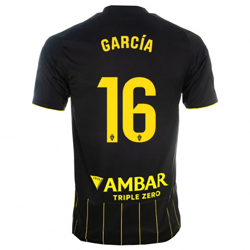 Danxen Damen Iker García #16 Schwarz Gelb Auswärtstrikot Trikot 2025/26 T-Shirt Österreich