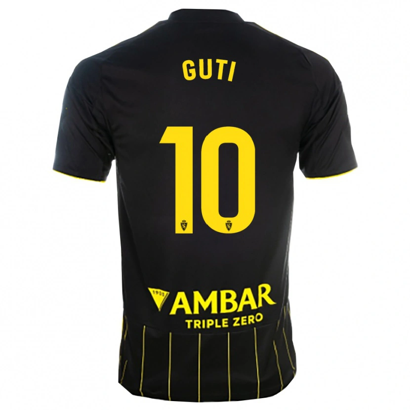 Danxen Damen Raúl Guti #10 Schwarz Gelb Auswärtstrikot Trikot 2025/26 T-Shirt Österreich