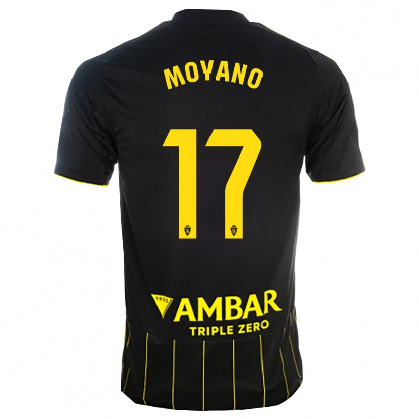 Danxen Damen Sebas Moyano #17 Schwarz Gelb Auswärtstrikot Trikot 2025/26 T-Shirt Österreich