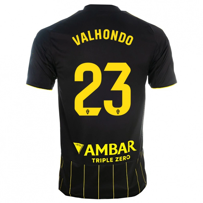 Danxen Damen Marcos Valhondo #23 Schwarz Gelb Auswärtstrikot Trikot 2025/26 T-Shirt Österreich