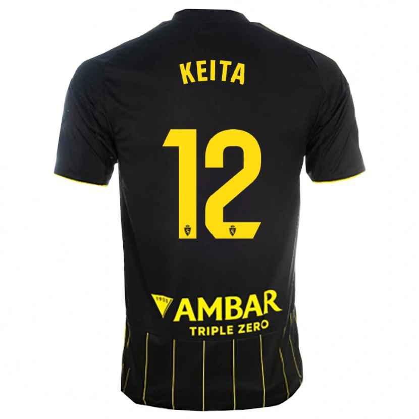 Danxen Damen Lassine Keita #12 Schwarz Gelb Auswärtstrikot Trikot 2025/26 T-Shirt Österreich