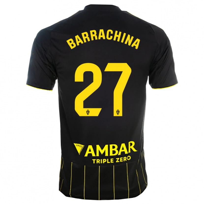 Danxen Damen Hugo Barrachina #27 Schwarz Gelb Auswärtstrikot Trikot 2025/26 T-Shirt Österreich