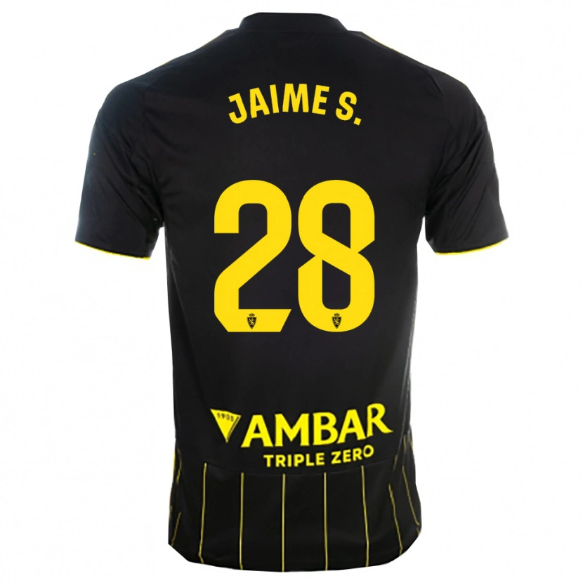 Danxen Damen Jaime Sánchez #28 Schwarz Gelb Auswärtstrikot Trikot 2025/26 T-Shirt Österreich