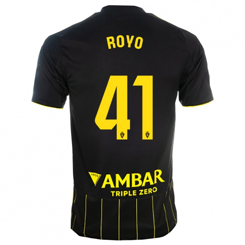 Danxen Damen Eduardo Royo #41 Schwarz Gelb Auswärtstrikot Trikot 2025/26 T-Shirt Österreich