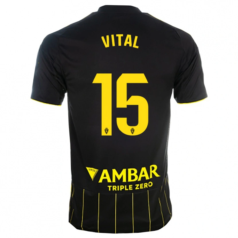 Danxen Damen Bernardo Vital #15 Schwarz Gelb Auswärtstrikot Trikot 2025/26 T-Shirt Österreich