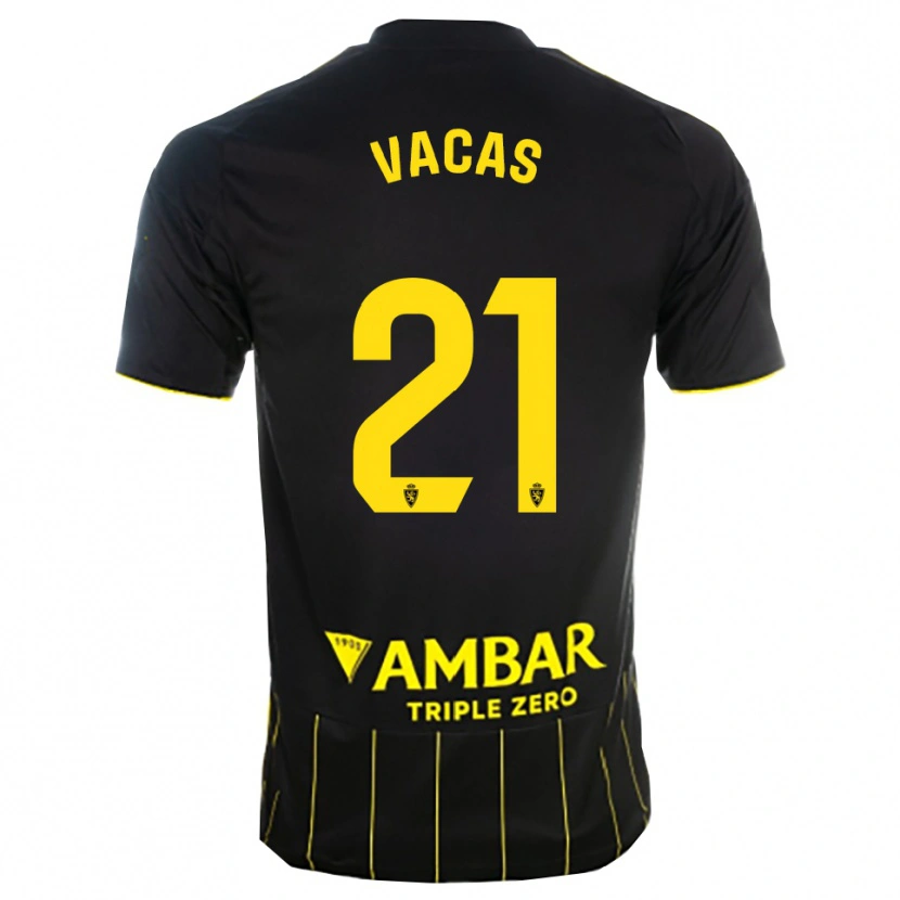 Danxen Damen Óscar Vacas #21 Schwarz Gelb Auswärtstrikot Trikot 2025/26 T-Shirt Österreich