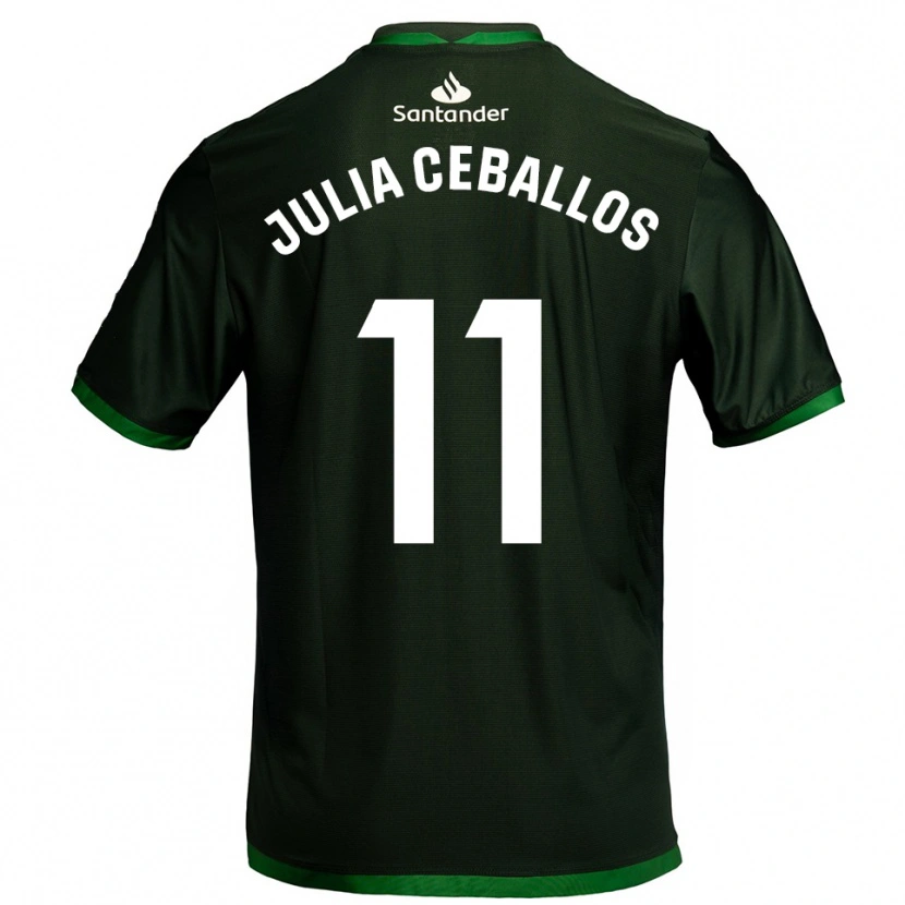 Danxen Damen Julia Ceballos Carrancio #11 Dunkelgrün Auswärtstrikot Trikot 2025/26 T-Shirt Österreich