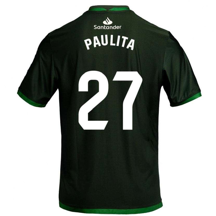 Danxen Damen Paula García Hontañón #27 Dunkelgrün Auswärtstrikot Trikot 2025/26 T-Shirt Österreich