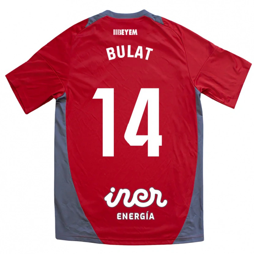 Danxen Damen Artiom Bulat #14 Rot Grau Auswärtstrikot Trikot 2025/26 T-Shirt Österreich