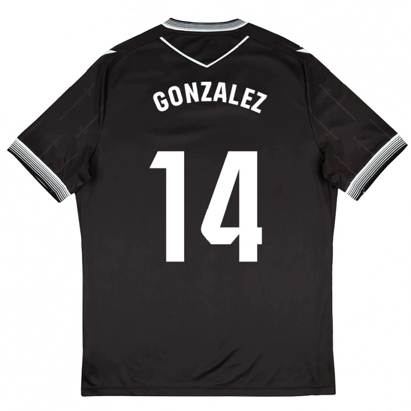 Danxen Damen David González #14 Schwarz Weiß Auswärtstrikot Trikot 2025/26 T-Shirt Österreich