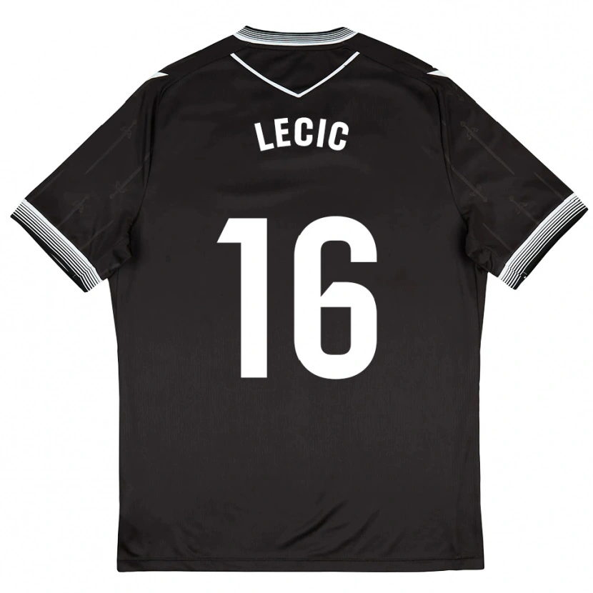 Danxen Damen Luka Lecic #16 Schwarz Weiß Auswärtstrikot Trikot 2025/26 T-Shirt Österreich
