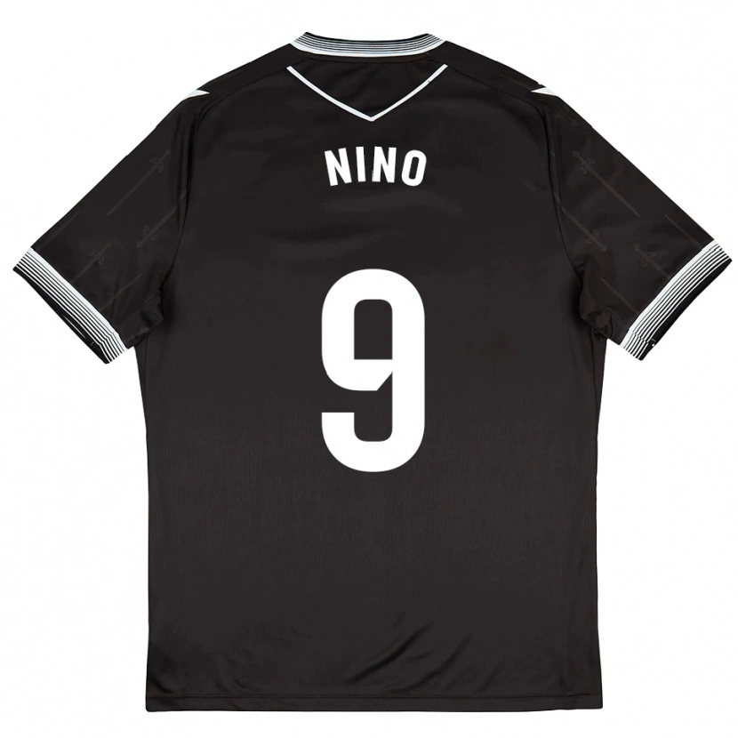 Danxen Damen Fer Niño #9 Schwarz Weiß Auswärtstrikot Trikot 2025/26 T-Shirt Österreich