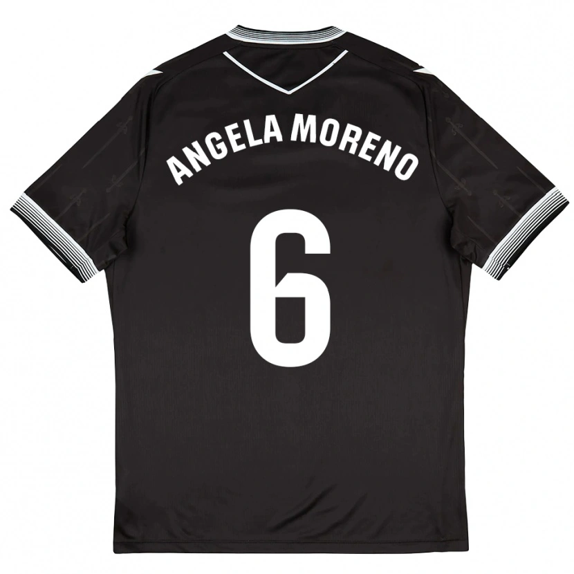 Danxen Damen Angela Moreno #6 Schwarz Weiß Auswärtstrikot Trikot 2025/26 T-Shirt Österreich