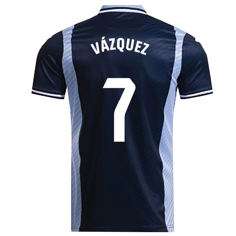 Danxen Damen Álvaro Vázquez #7 Marine Himmelblau Auswärtstrikot Trikot 2025/26 T-Shirt Österreich