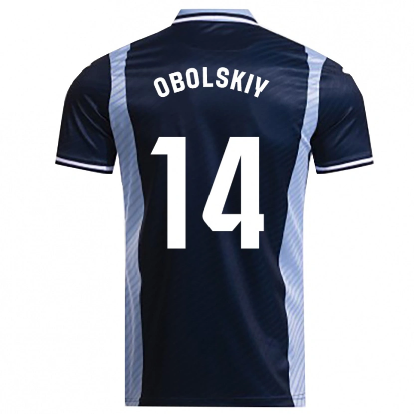 Danxen Damen Nikolay Obolskiy #14 Marine Himmelblau Auswärtstrikot Trikot 2025/26 T-Shirt Österreich