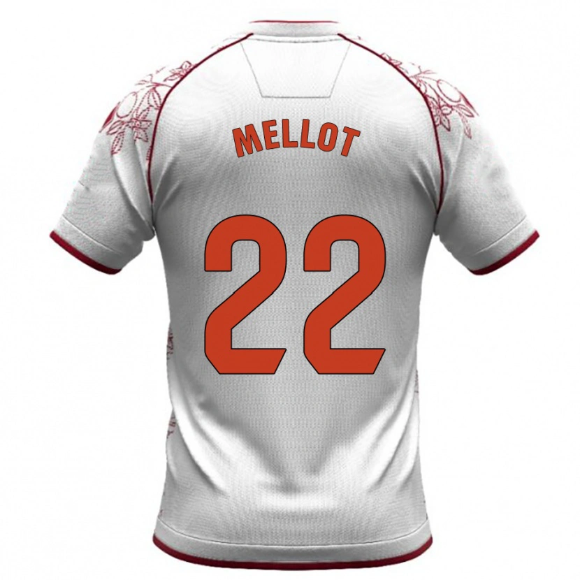 Danxen Damen Jérémy Mellot #22 Weiß Burgunderrot Auswärtstrikot Trikot 2025/26 T-Shirt Österreich
