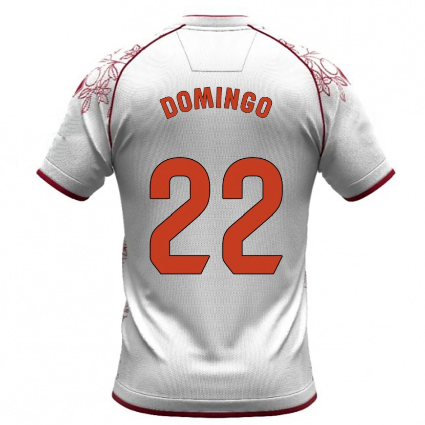 Danxen Damen Jorge Domingo #22 Weiß Burgunderrot Auswärtstrikot Trikot 2025/26 T-Shirt Österreich