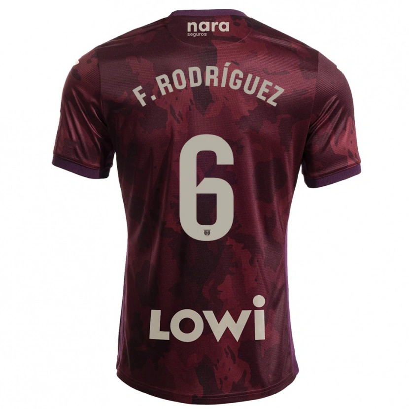 Danxen Damen Fer Rodríguez #6 Burgunderrot Weiß Auswärtstrikot Trikot 2025/26 T-Shirt Österreich
